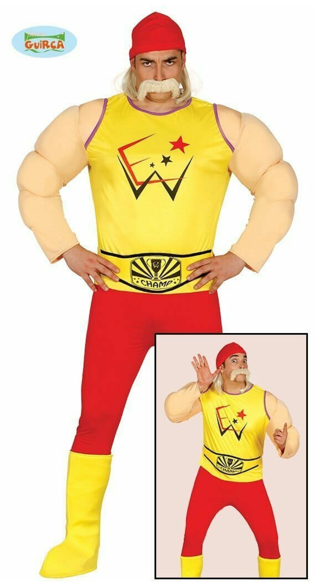 Mr Hogan Wrestler - Adult Size Large
