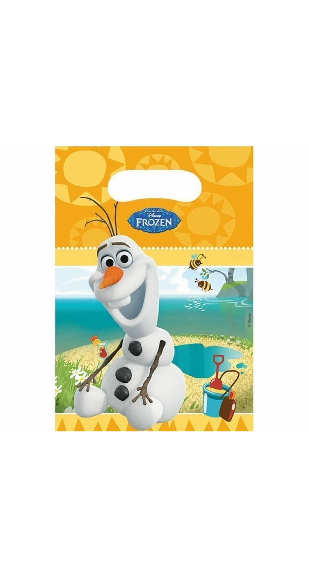 Frozen Olaf in Summer Plastic Party Bags - 6pk