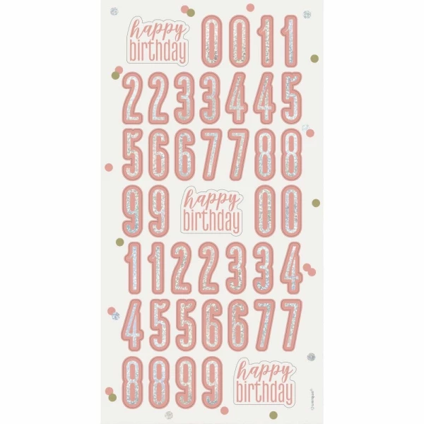 Birthday Glitz Rose Gold Balloon Weight Centerpiece