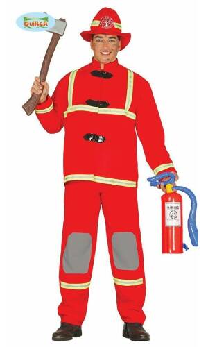 Fire Fighter (Bombero) - Adult Size Medium