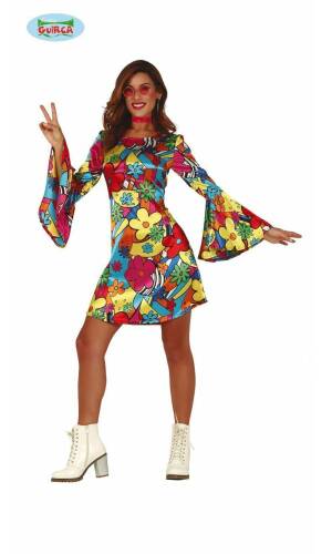 Hippie Flower Power Lady - Adult Size Large