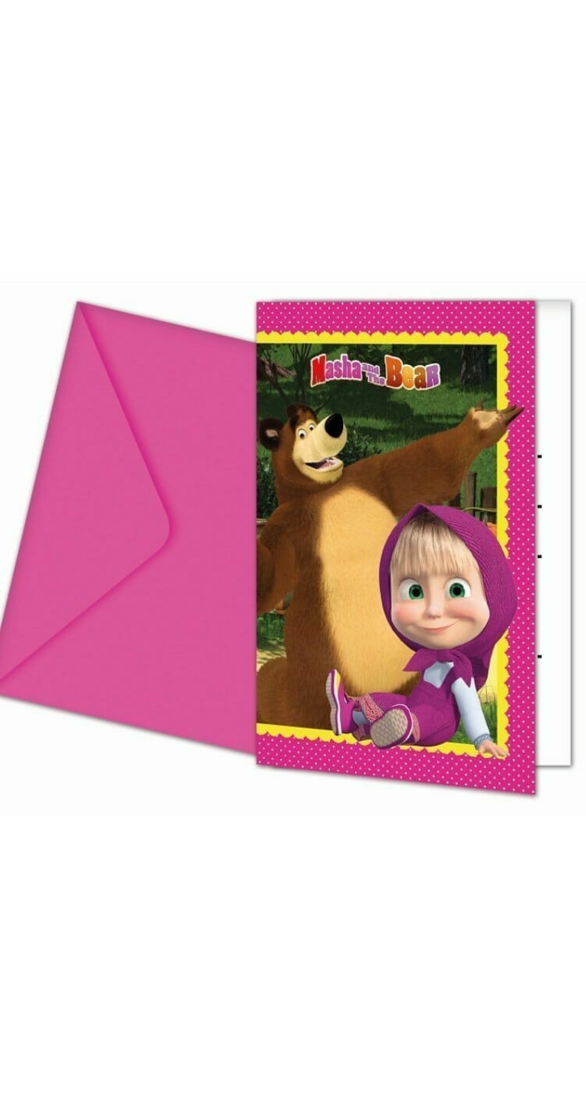 Masha and the Bear Invitations - 6pk