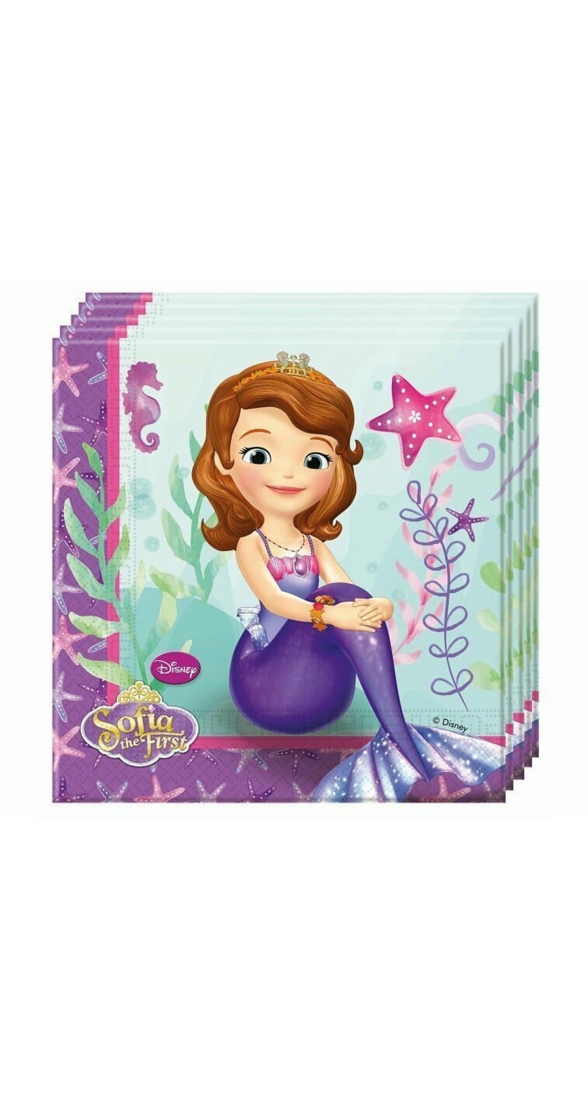 Sofia The First Napkins - 20pk