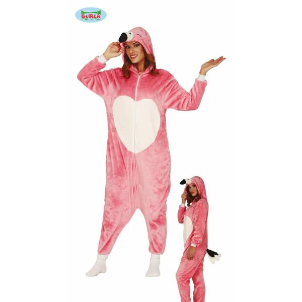 Flamingo Plush Onesie - Adult Size Large