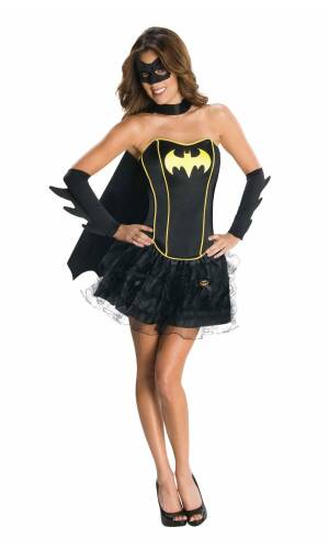 Official Batgirl Corset Costume - Adult Size Medium