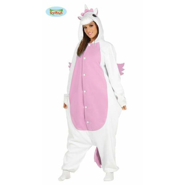 Unicorn Pink Pyjamas (Onesie) - Adult Size Large