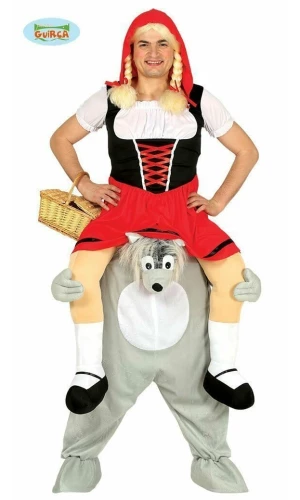 Piggyback Carry Me Wolf - Adult Size Large