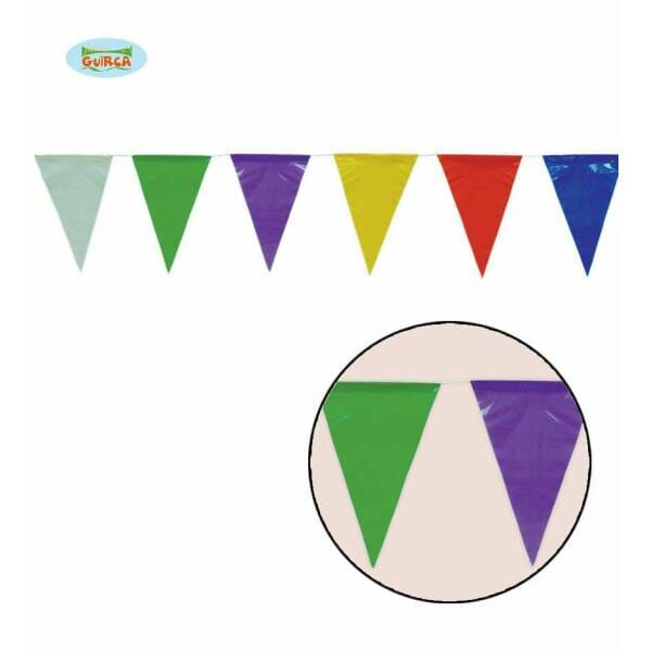 Multicolour Penant Bunting 20cm x 30cm - 50m