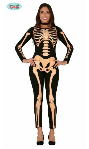 Skeleton Lady (Spandex) - Adult Size Medium