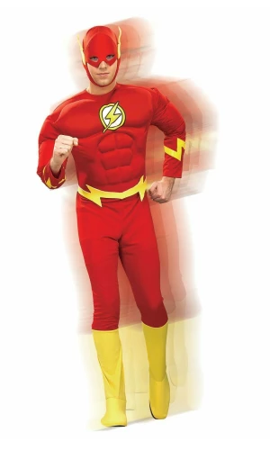 Official The Flash Deluxe Muscle Chest - Adult Size Extra Large