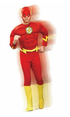 Official The Flash Deluxe Muscle Chest - Adult Size Large