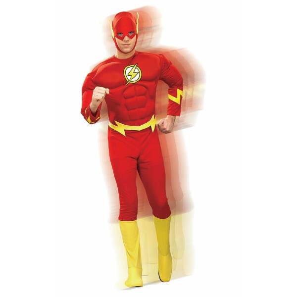 Official The Flash Deluxe Muscle Chest - Adult Size Large