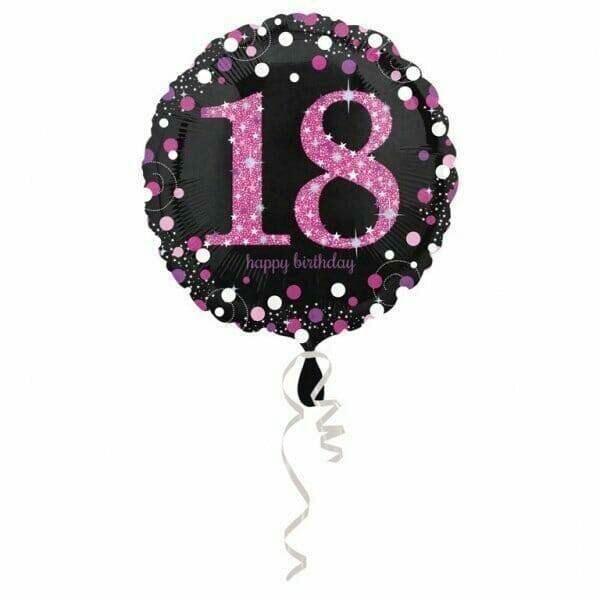 18 Happy Birthday Foil Balloon 18'' - 45cm
