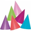 Party Essentials Unicolour Hats (assorted colours) - 6pk