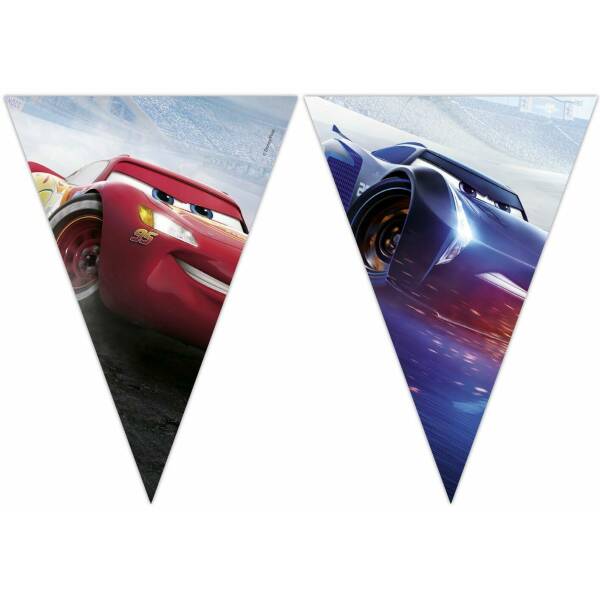 Disney Cars The Legend of The Rock Triangle Flag Banner (9 Flags)