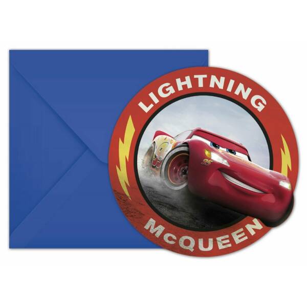 Disney Cars The Legend of The Rock Die-Cut Party Invitations - 6pk