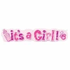 It's A Girl Girl Baby Bottle Giant Jointed Banner - 4.5 ft