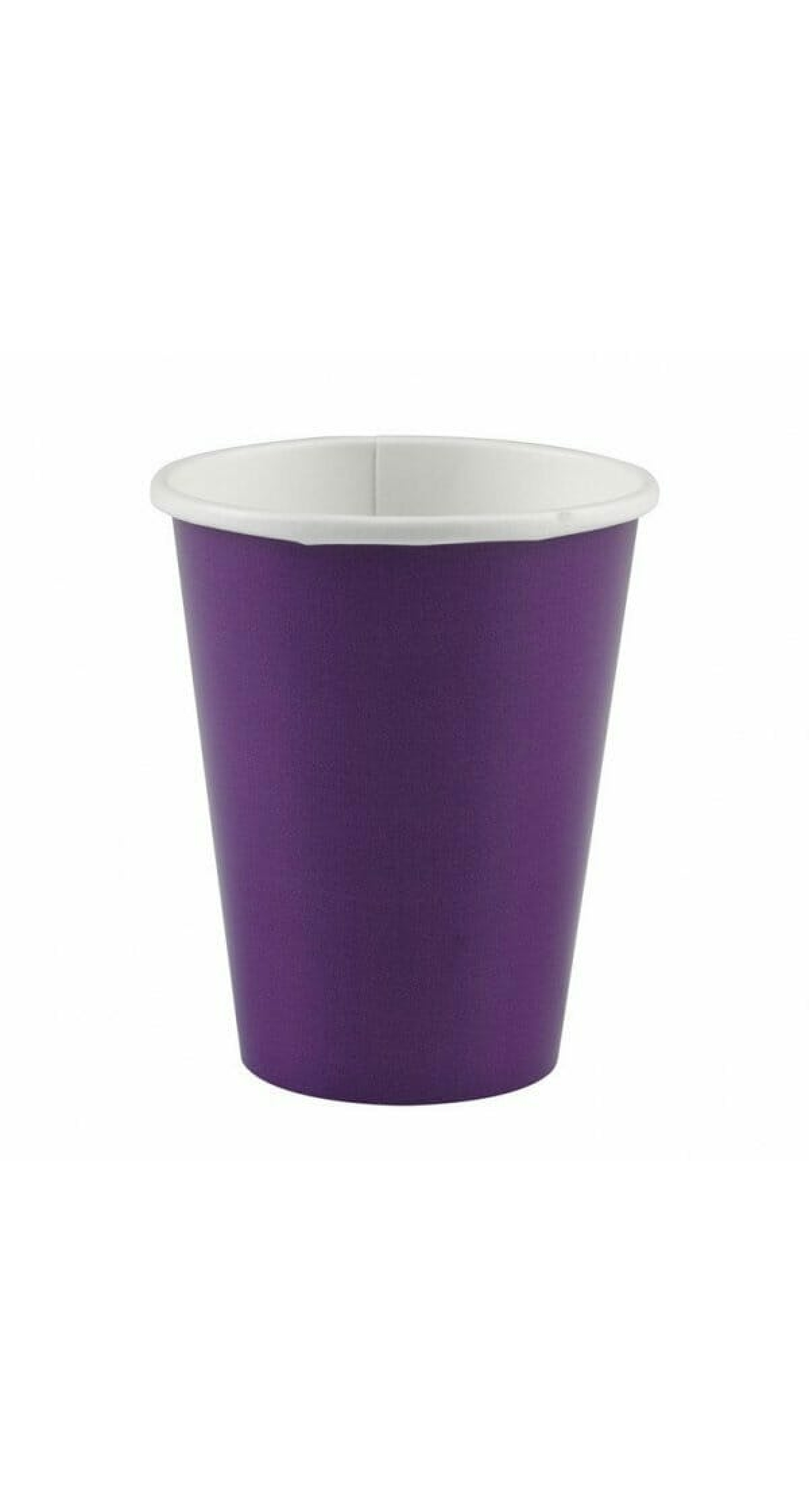 Purple - 8 x Paper Cups 266ml