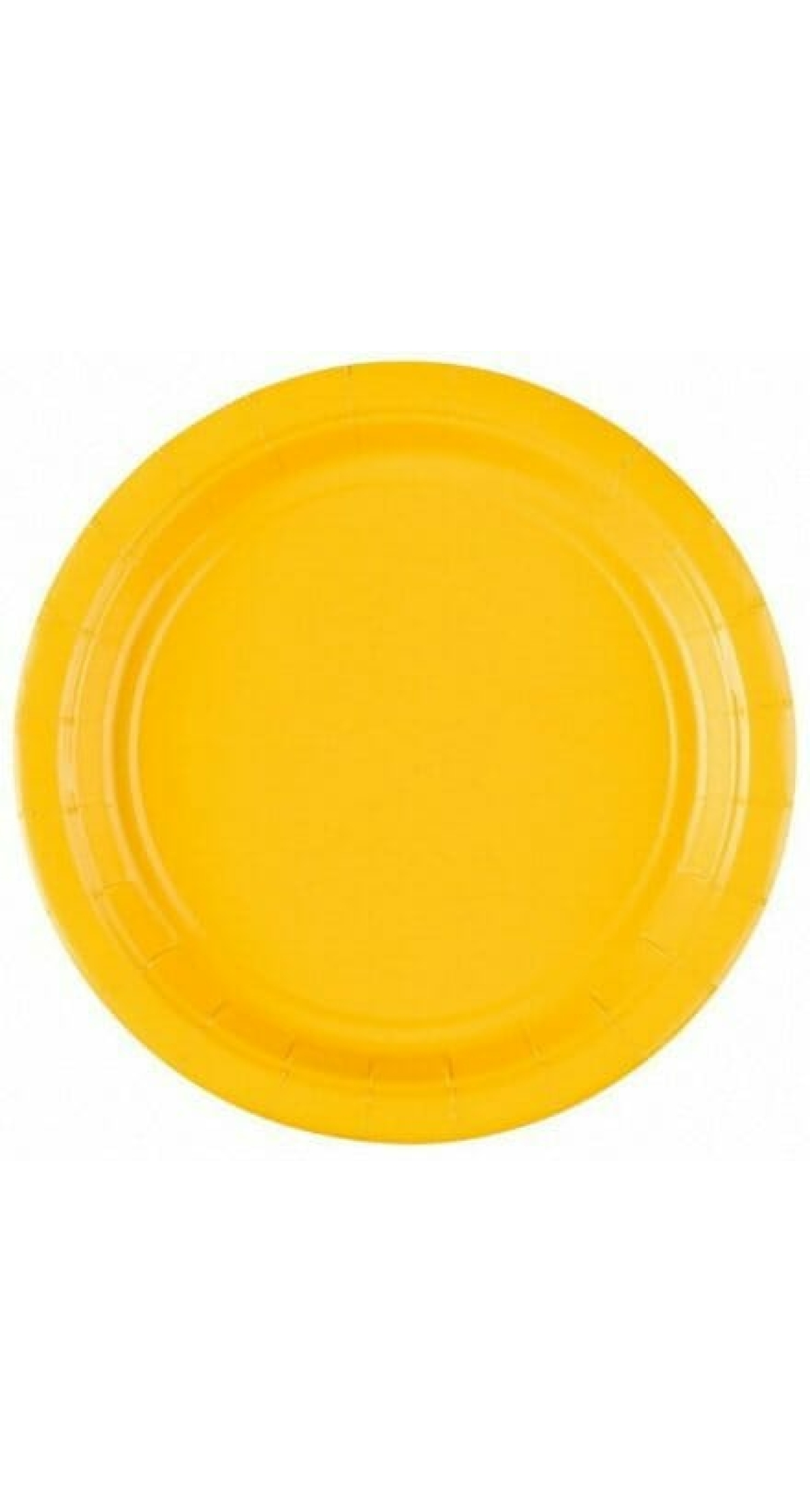 Sunshine Yellow - 8 x Paper Plates 17.8 cm