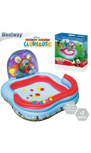 Bestway Inflatable Pool Mickey Mouse Play Center Age 157x157x94cm (Online Only)