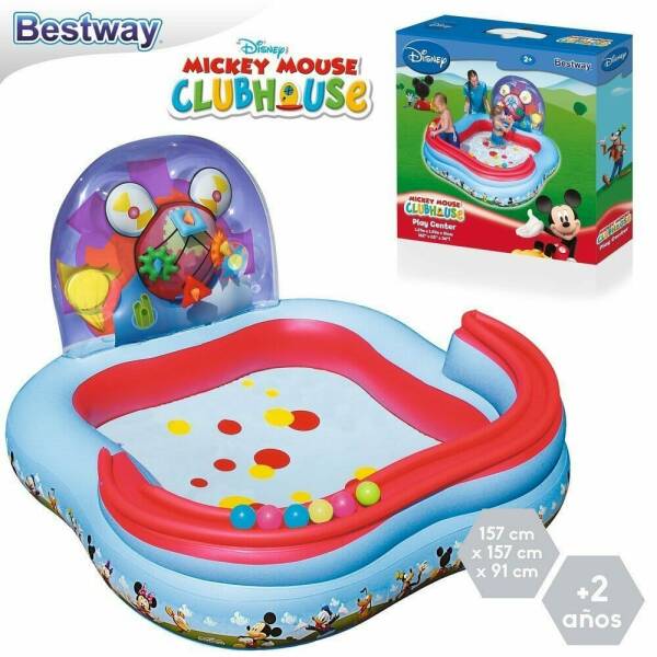 Bestway Inflatable Pool Mickey Mouse Play Center Age 157x157x94cm (Online Only)