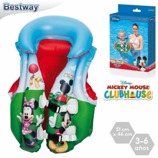 Bestway Mickey Mouse Pool & Beach Swimming Float Vest 51x46 cm (Online Only)