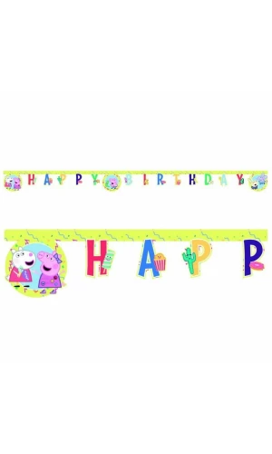 Peppa Pig Messy Play Happy Birthday Die-Cut Banner