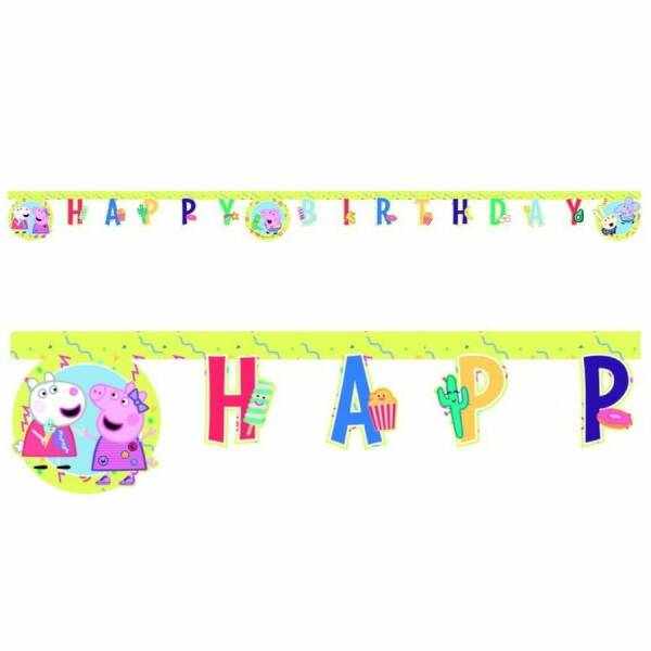 Peppa Pig Messy Play Happy Birthday Die-Cut Banner