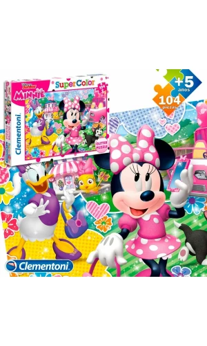 Glitter Minnie Puzzle - 104pcs