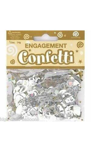 Engagement Confetti Table Decoration Gold and Silver - 14g