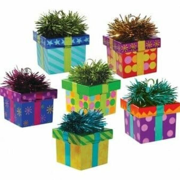 Gift Package Balloon Weight Assorted Colours 170g - 5cm x 5cm x 5cm