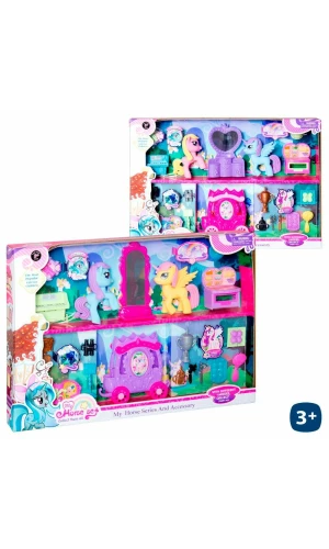 Unicorn Set With Accessories - 20cm