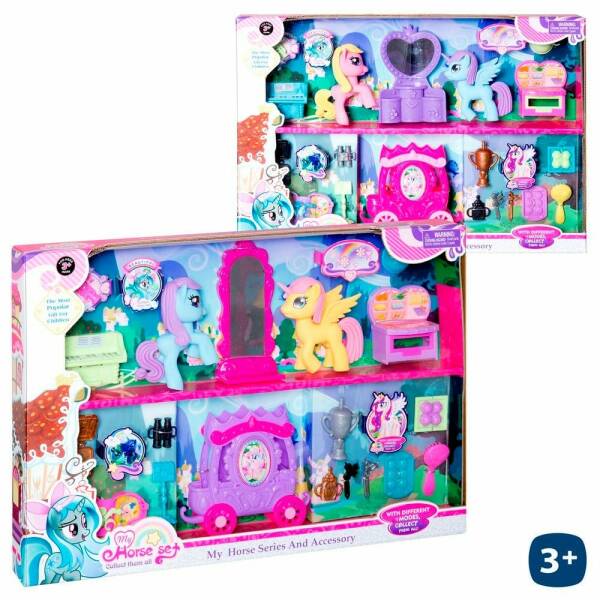 Unicorn Set With Accessories - 20cm