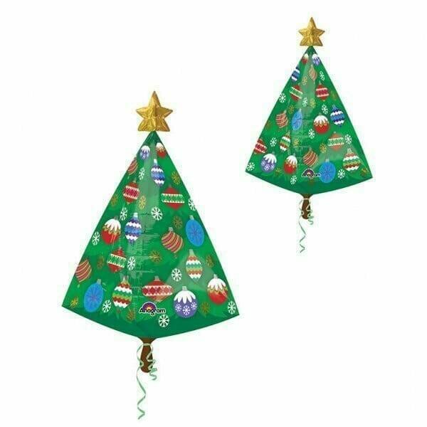 Ultra Shape Christmas Tree with Star Foil Balloon 15'' x 29'' (38cm x 73cm)