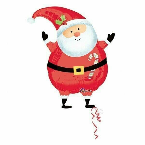 Joyful Santa Foil Balloon 19'' x 24'' (48cm x 61cm)