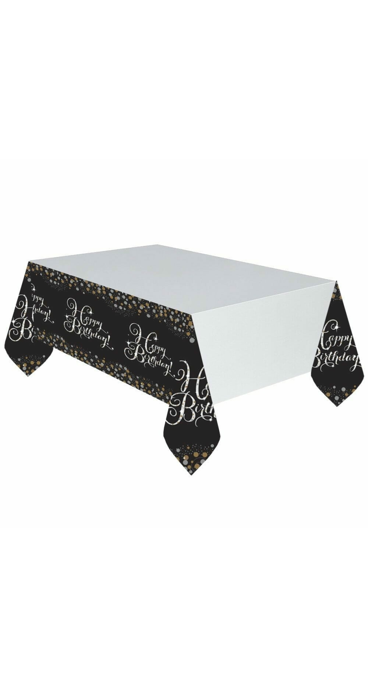 Sparkling Celebration Plastic Tablecover - 137cm x 259cm