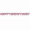 30th Pink Sparkling Celebration Paper Letter Banner - 2.13m