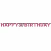 50th Pink Sparkling Celebration Paper Letter Banner - 2.13m