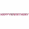 60th Pink Sparkling Celebration Paper Letter Banner - 2.13m