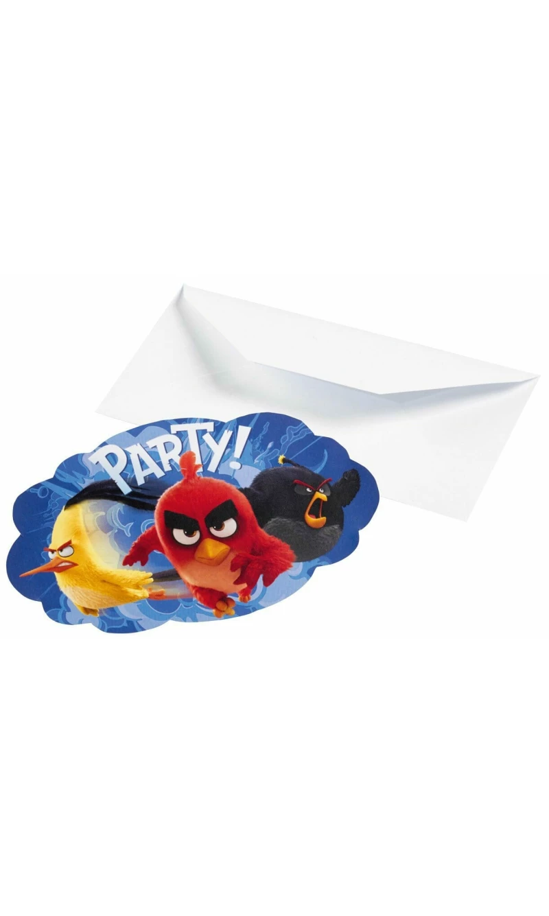 Angry Birds Invitations - 8pk