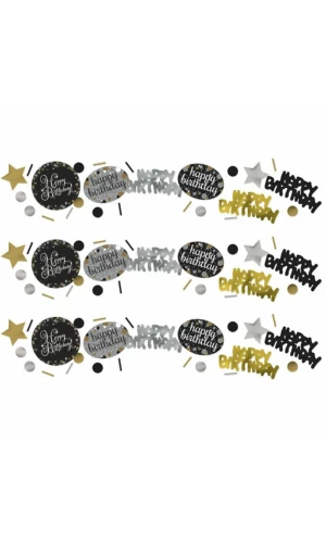 Happy Birthday Gold Sparkling Celebration Confetti – 34g