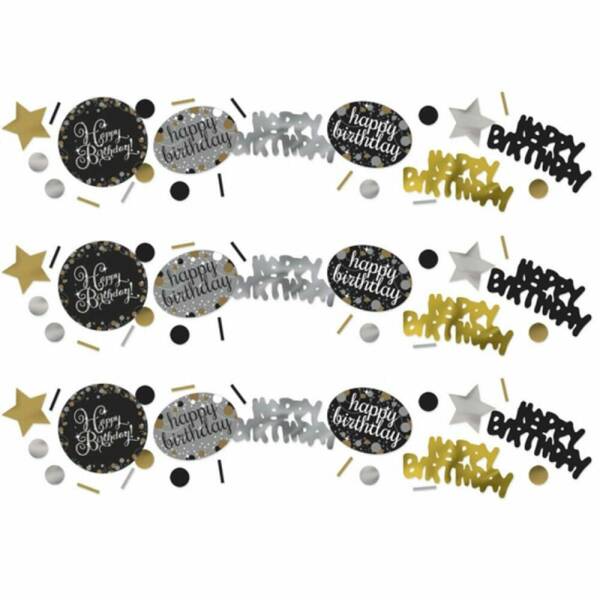 Happy Birthday Gold Sparkling Celebration Confetti – 34g