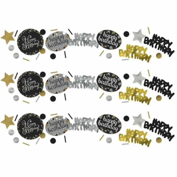 Happy Birthday Gold Sparkling Celebration Confetti – 34g