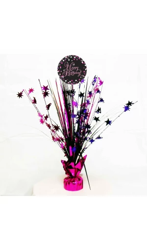 Happy Birthday Pink Sparkling Celebration Centerpiece 46cm - 1pk