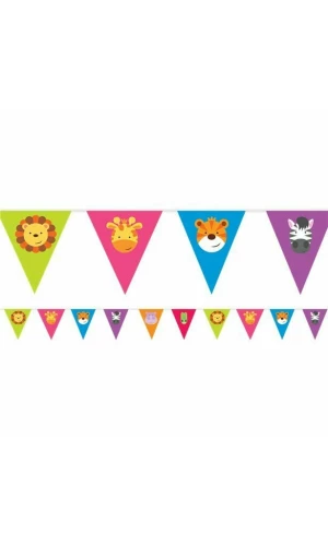 Animal Friends Bunting Flag Banner - 4m