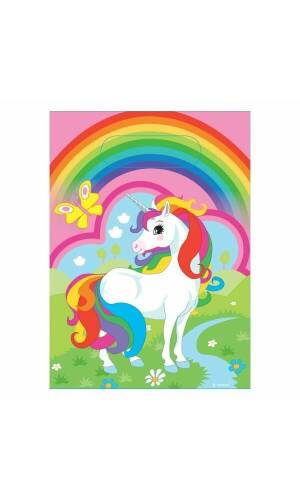 Unicorn Plastic Party Bags - 8pk