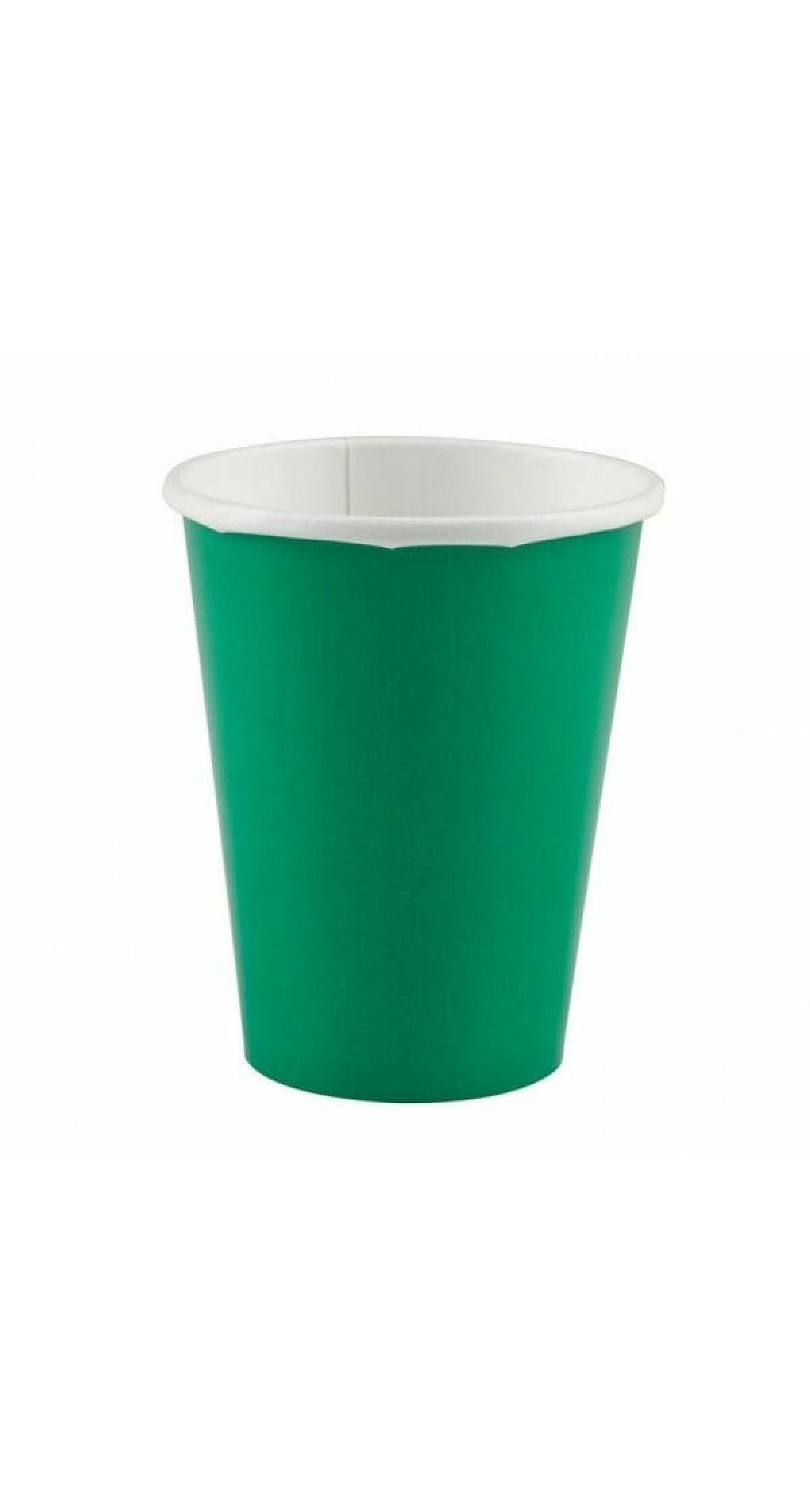 Festive Green - 8 x Paper Cups 266ml