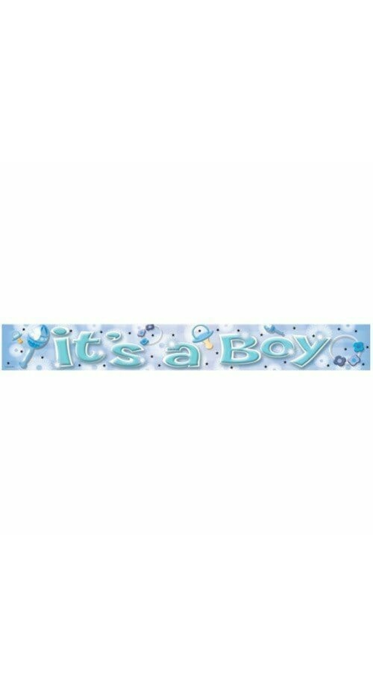 It's a Boy Foil Banner - 11cm x 365cm