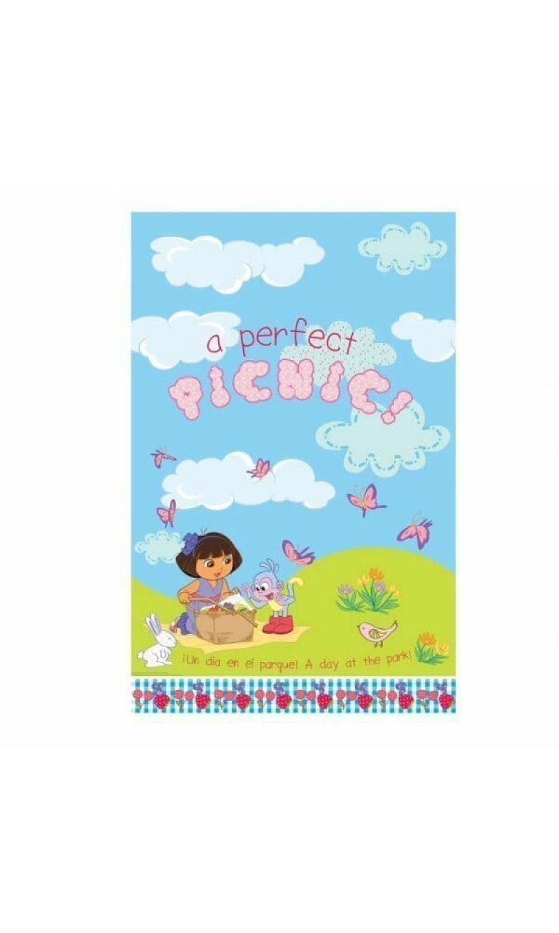 Dora the Explorer Plastic Tablecover - 137cm x 259cm