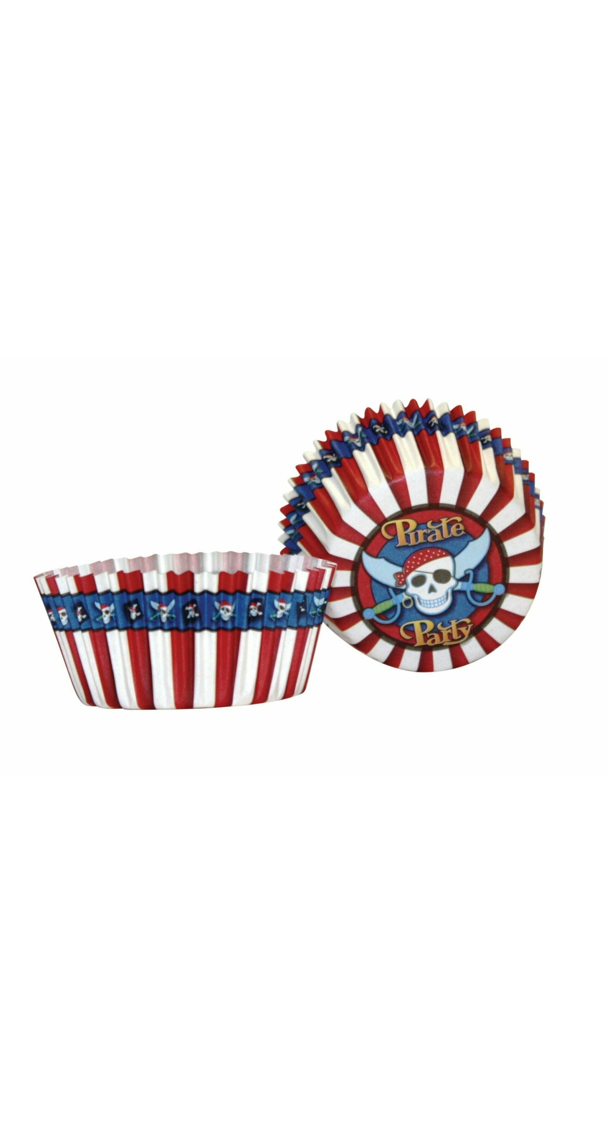 Pirate Party Cupcake Cases 5cm - 50pk